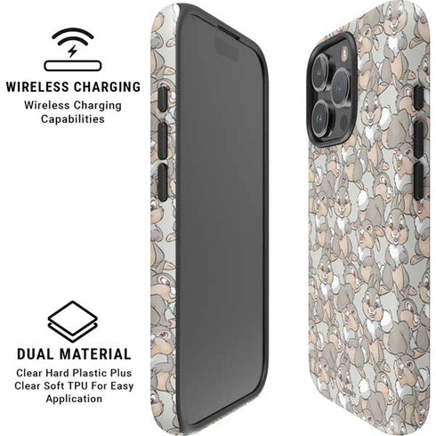 Disney Bambi Thumper Character Pattern iPhone 16 Pro Magsafe Impact Case